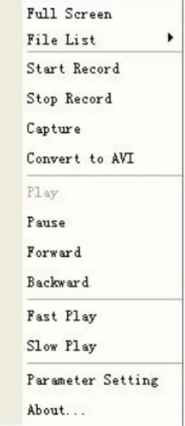 Figure 3 Right Mouse Menu There are the following items: 