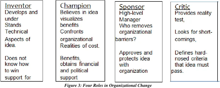 Figure 3: Four Roles in Organizational Change  