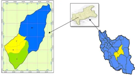 Figure 1. The situation of Banadaksadat in the province and Iran 