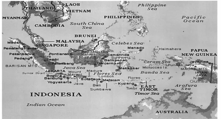 Figure 4. 1 ,  Map of Indonesia. Source: http://www.asean-disease-surveillance.netiimages/map/indonesia 
