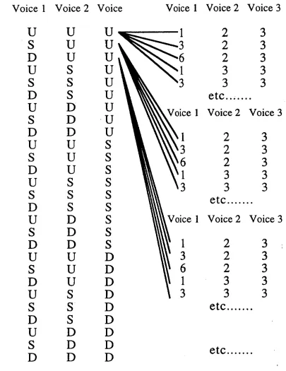 FIGURE 2.6 Interval Permutations applied to Direction Vectors. 