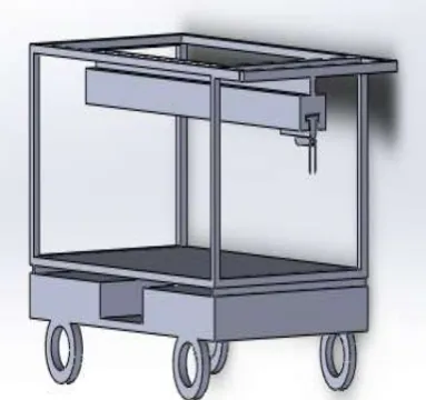 Fig 4.3.1 weight lifting rail wheel 