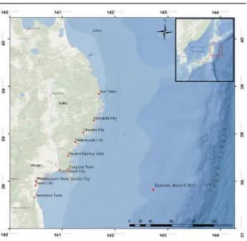 Fig. 1 Locations of tsunami damage investigations carried out by EEFIT, with an indication of the extent ofplains and rias coastline
