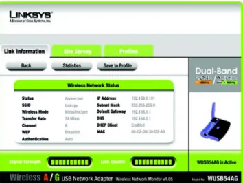 Figure 6-5: More Information - Wireless Network Status
