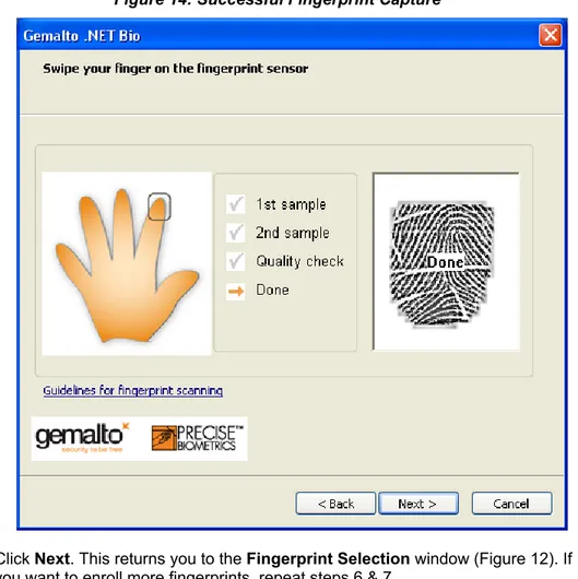 Figure 14: Successful Fingerprint Capture 