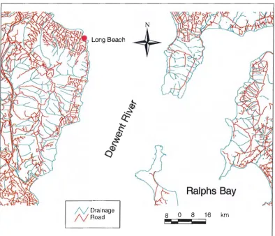 Figure 2.1 Location of Study Area (DPIWE, 2000). 