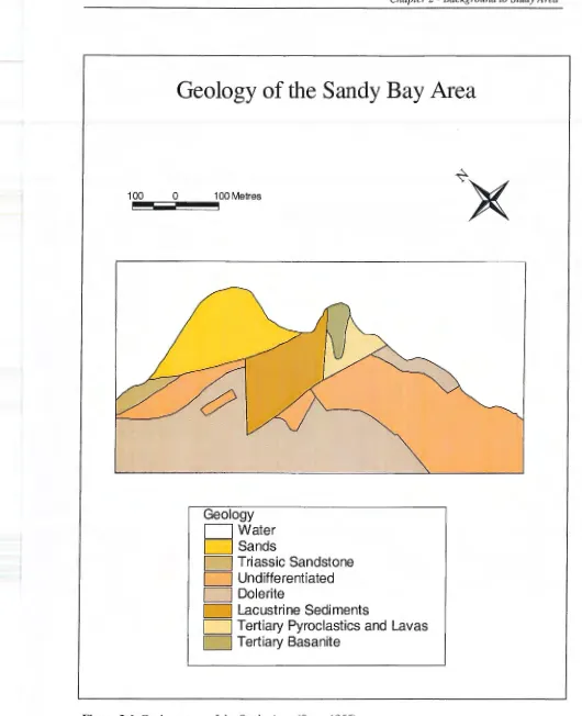 Figure 2.6 Geology map of the Study Area (Spry, 1955). 