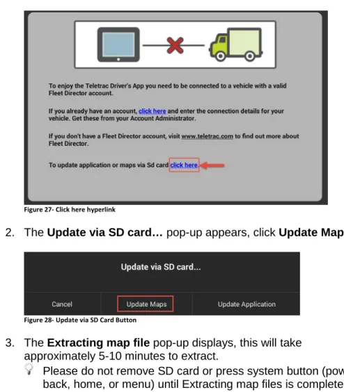 Figure 28- Update via SD Card Button 