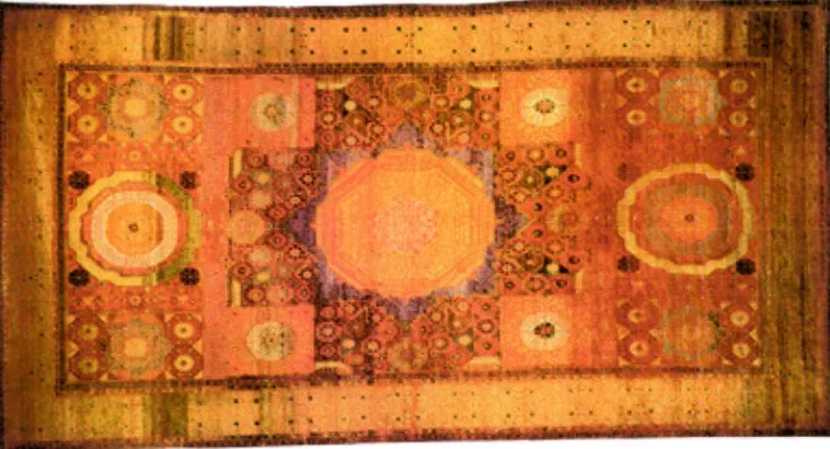 Figure 22. Mamluk carpet woven with a silk pile, 16th century 