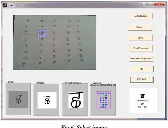 Fig 6. Select image 