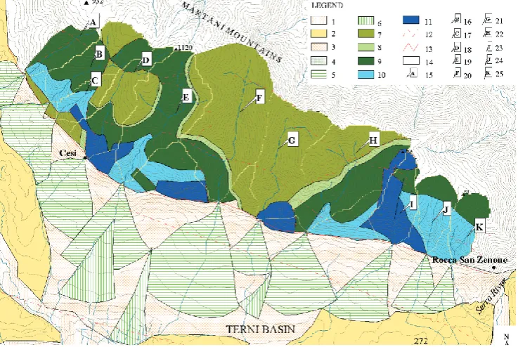 Table 1. Rainfall statistics from the 4 gauging stations within 14 km of the study area.