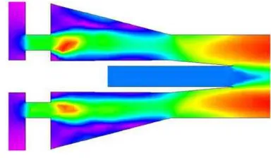 Figure 2-6. Split expansion at nozzle inlet 