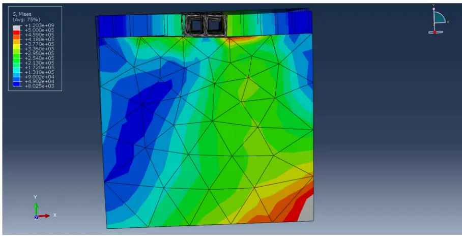 Figure 3. Deformed and un-deformed adjacent box culvert with rigid joint. 