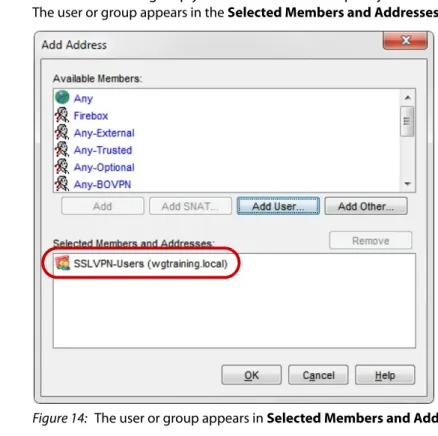 Figure 15: This policy allows traffic from only authenticated members of the group