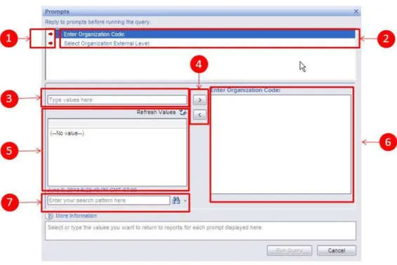 Figure 7: Components Used in Executing a Report