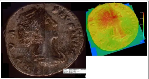 Fig. 5 Coin A obverse, digital microscopy (Jaroslav Valach, ITAM)