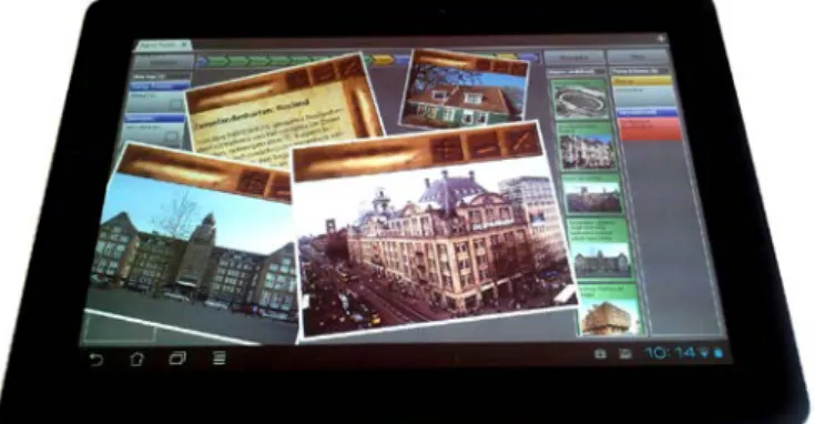 Figure 7 shows the AgoraTouch application on a tablet,  using data from the Rijksmonumenten data set