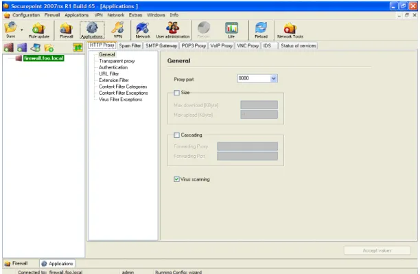 fig 17: general HTTP proxy settings 