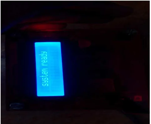 Figure 6. Receiver output display. 