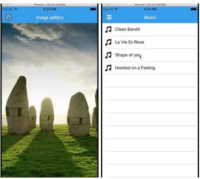 Figure 2. Display of a Part of Android Application. 