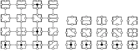 Figure 1. 16 mesh models and communication processor elements 