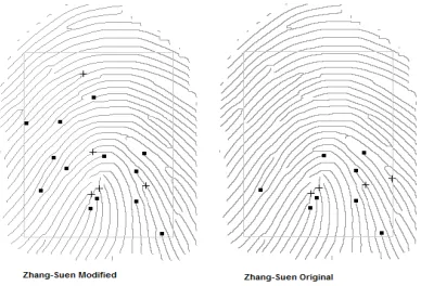 Figure 8, where the corresponding minutiae points are 