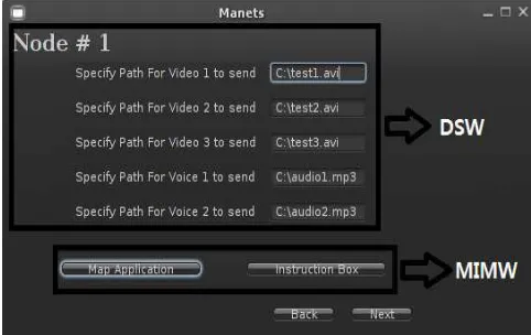 Fig. 7. Data Source and Map and Instruction Menu Window.. 