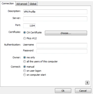 Figure 5 - Configure the VPN Account Settings 