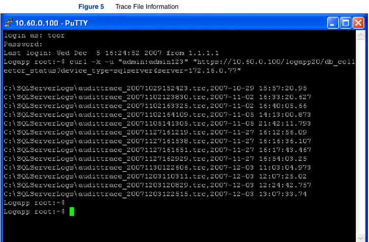 Figure 5 Trace File Information
