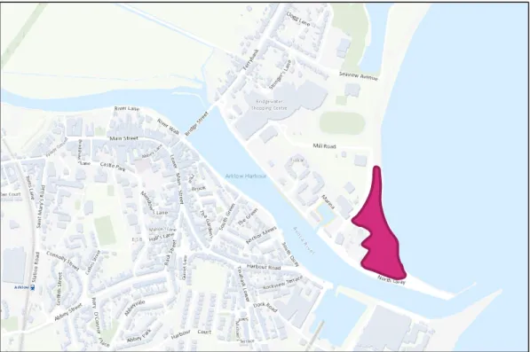 Figure 7.4:  Location of proposed WwTP  