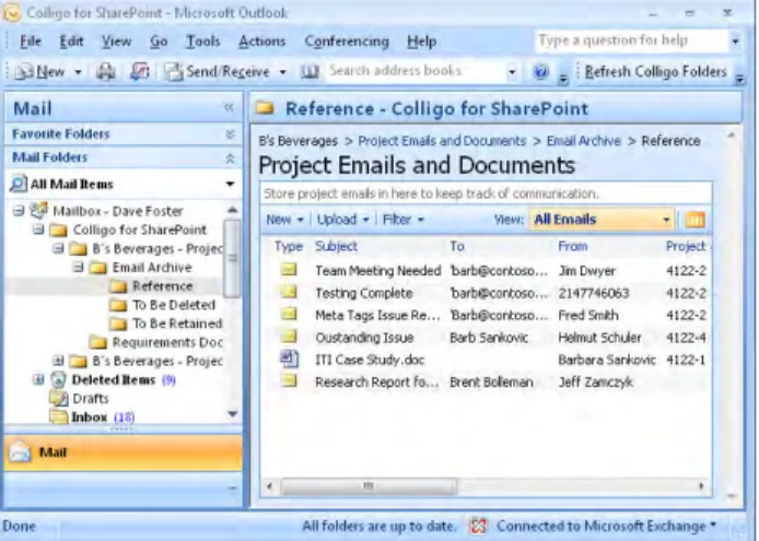 Figure 5 – Email Upload to SharePoint Using the Colligo Contributor Add-In