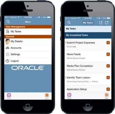 Figure 7. Mobile Apps for the Project Team Member 