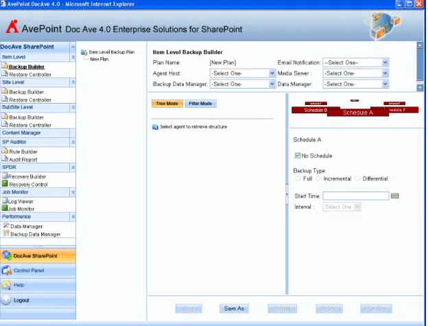 Figure 15: DocAve 4.0 Interface 
