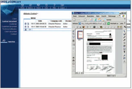 Figure 1.6: DaimlerChrysler’s ECM-based Contract Management System