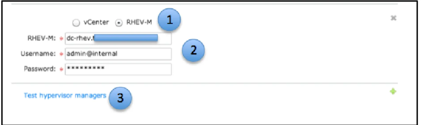 Figure 5 shows an example of configuring a RHEV-M with Tintri VMstore.  