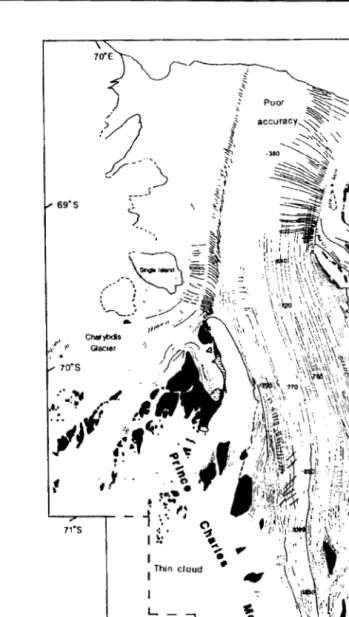 Figure 1.4- The Lambert Glacier and Amery Ice Shelf-Structural glaciological map based on Landsat imagery