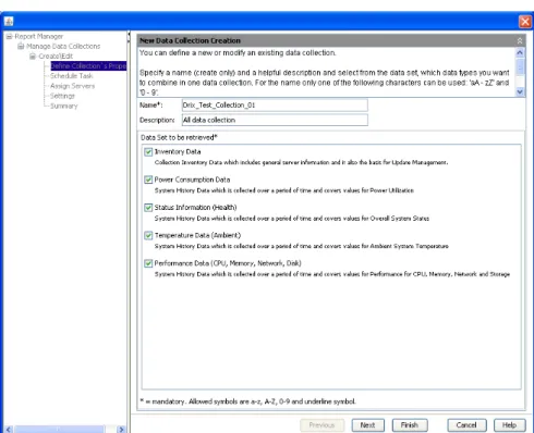 Figure 4: Define collection properties