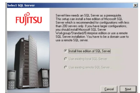Figure 4: Select SQL Server window