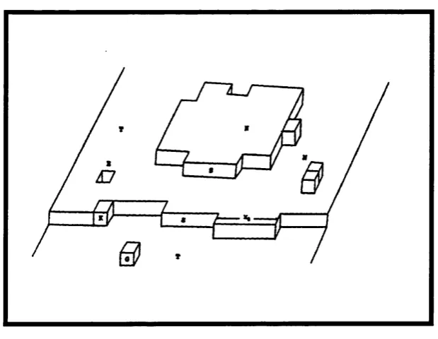 Figure 3.1. This schematic details the dynamic nature o f a growing crystal surface.^ (E:etch pit, S.step, T:terrace, K:kink, G:growth unit)