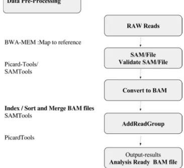 Figure 1. General workflow for this project.  2.2. Pre-Processing Data for Mapping Sequences 