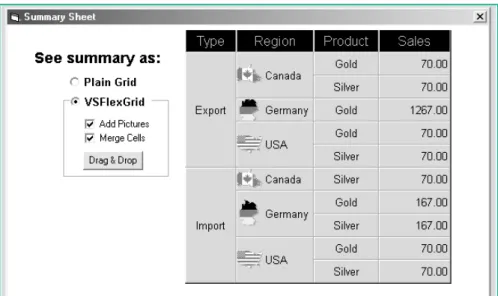 Figure 3 - VideoSoft’s VSFlexGrid Pro.