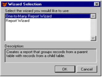 Fig. 9.9: Wizard Selection Box