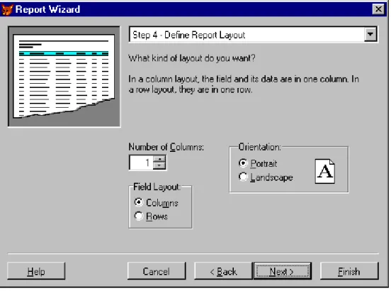 Fig. 9.5: Define Report Layout
