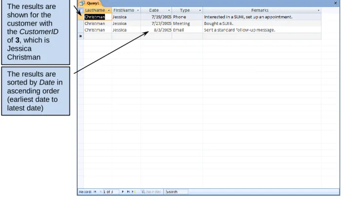 Figure AW-3-15 — The Two-Table Query Results 