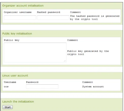 Figure 22 OCS initialization wizard 