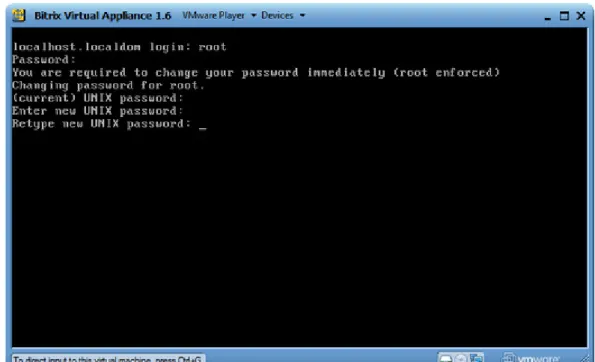 Fig. 1.2 Changing the root password 