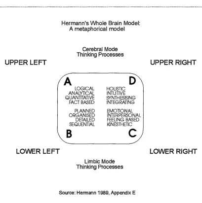 Figure 1. Hermann's Whole Brain Model 