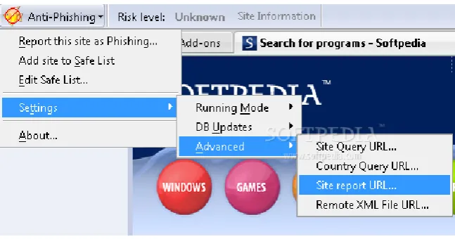 Figure 12: FirePhish Toolbar in ideal state 