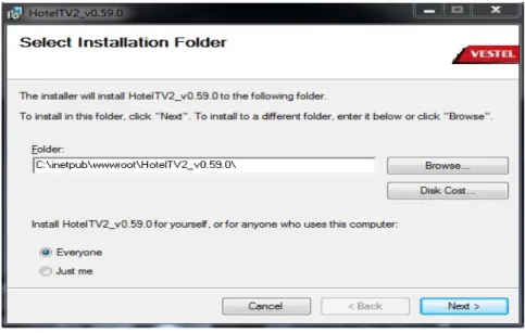 Figure 6-1-: Select Installation Address 