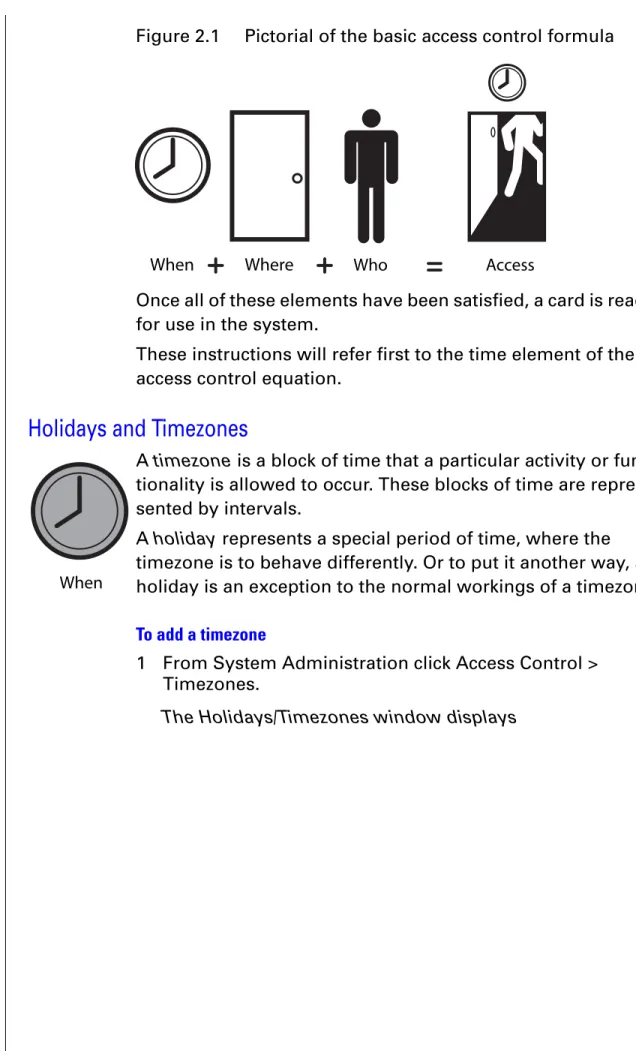 Figure 2.1  Pictorial of the basic access control formula